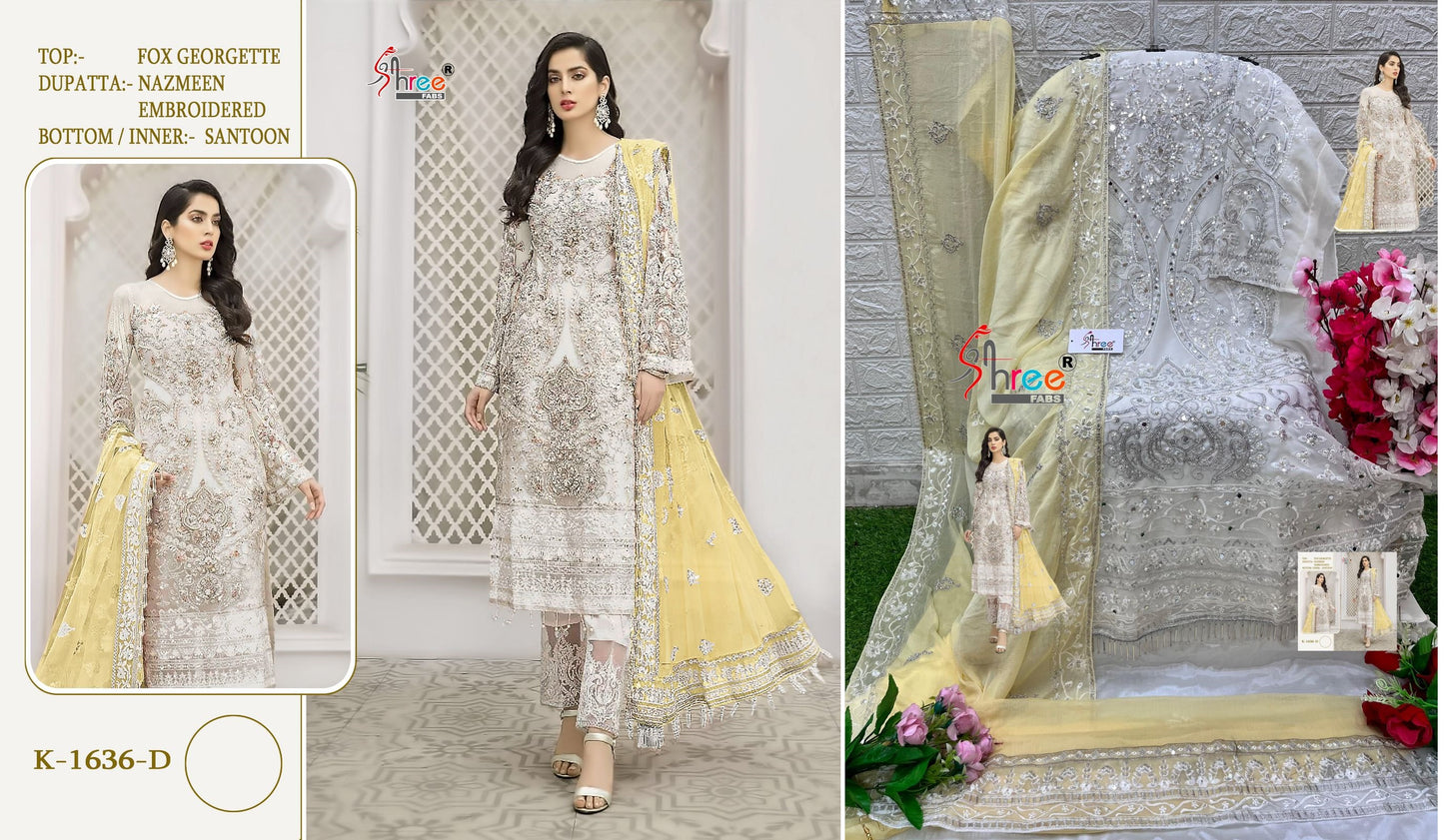 1636D Shree Fabs Pakistani Salwar Suits
