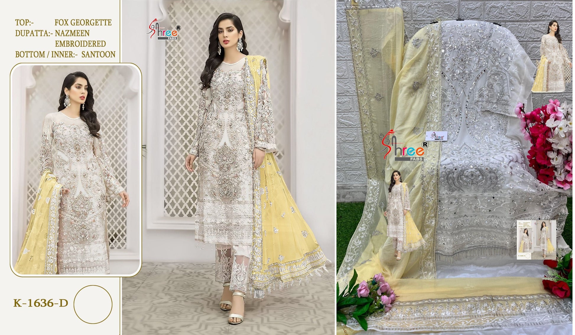 1636D Shree Fabs Pakistani Salwar Suits