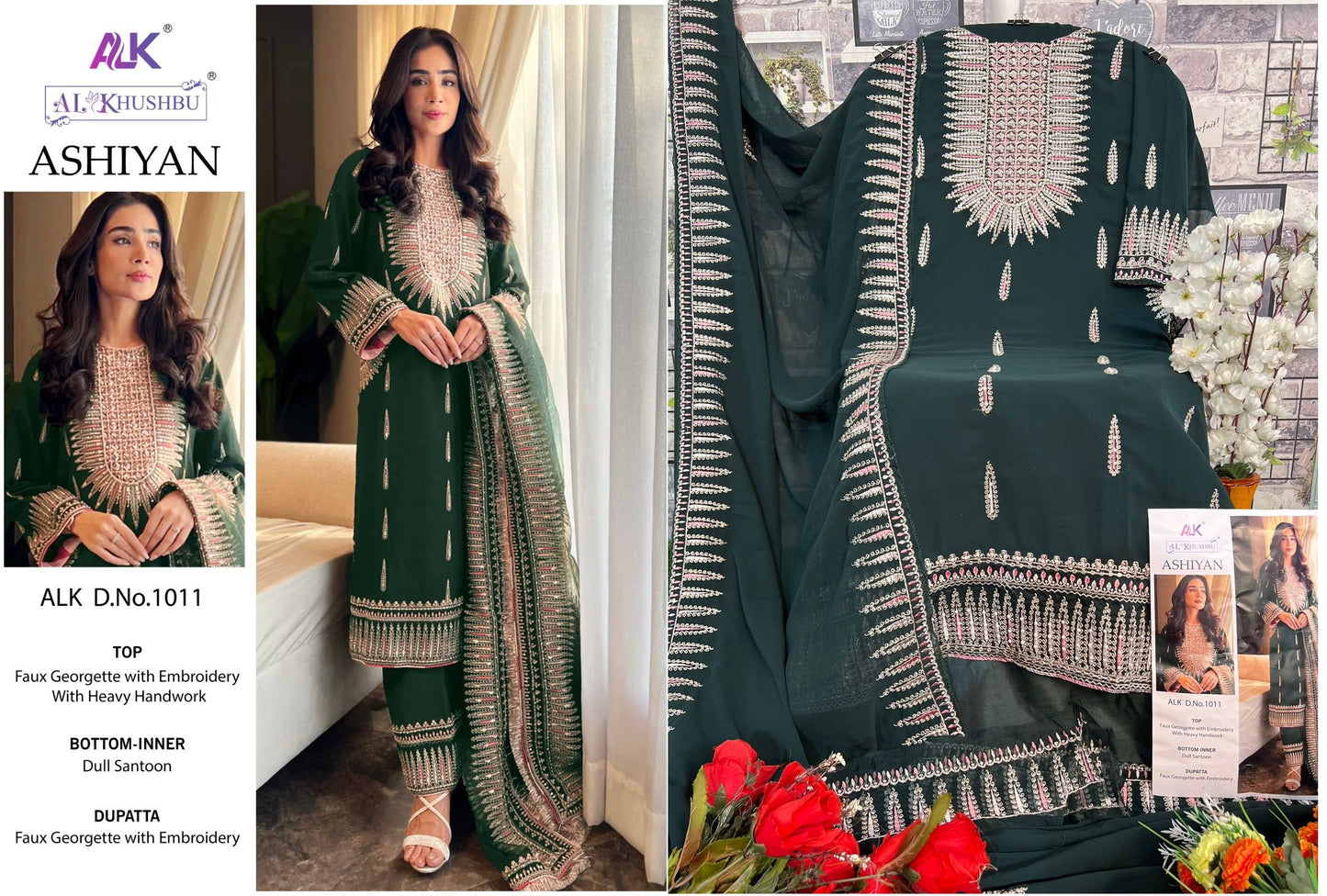 1011 Alk Pakistani Salwar Suits