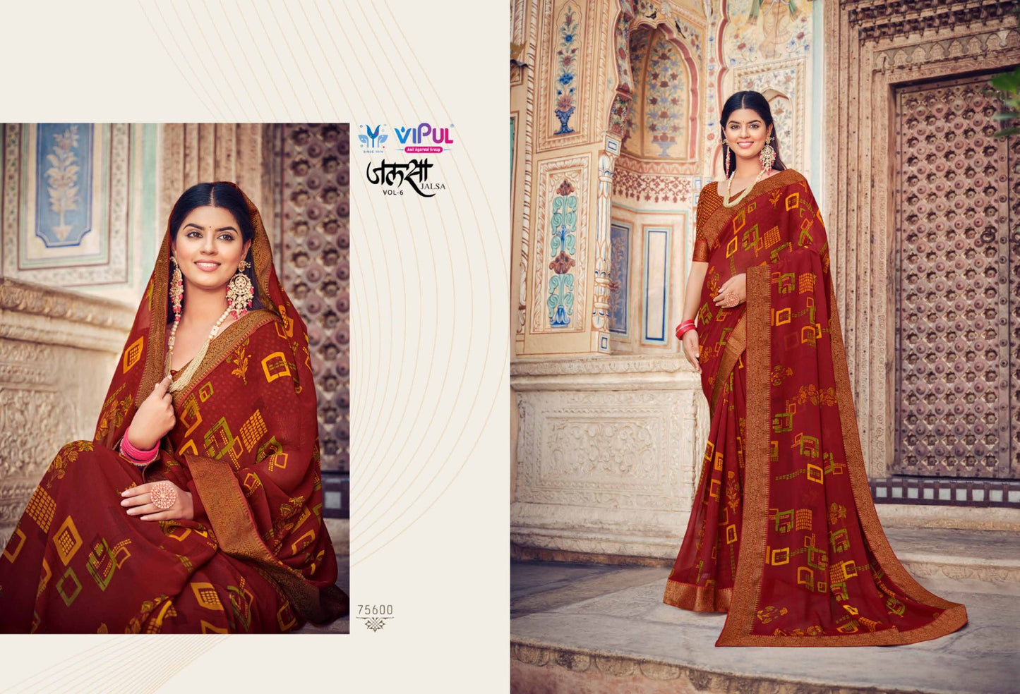 75600 Jalsa Vol 6 Vipul Sarees