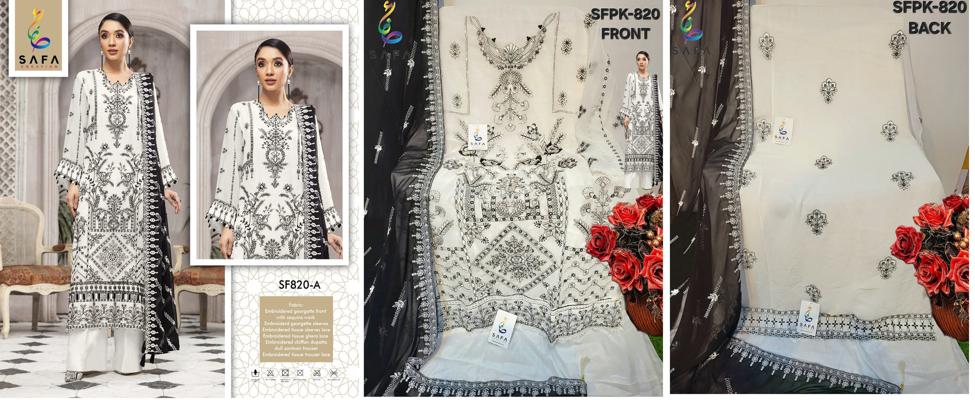 820A Safa Creation Pakistani Salwar Suits