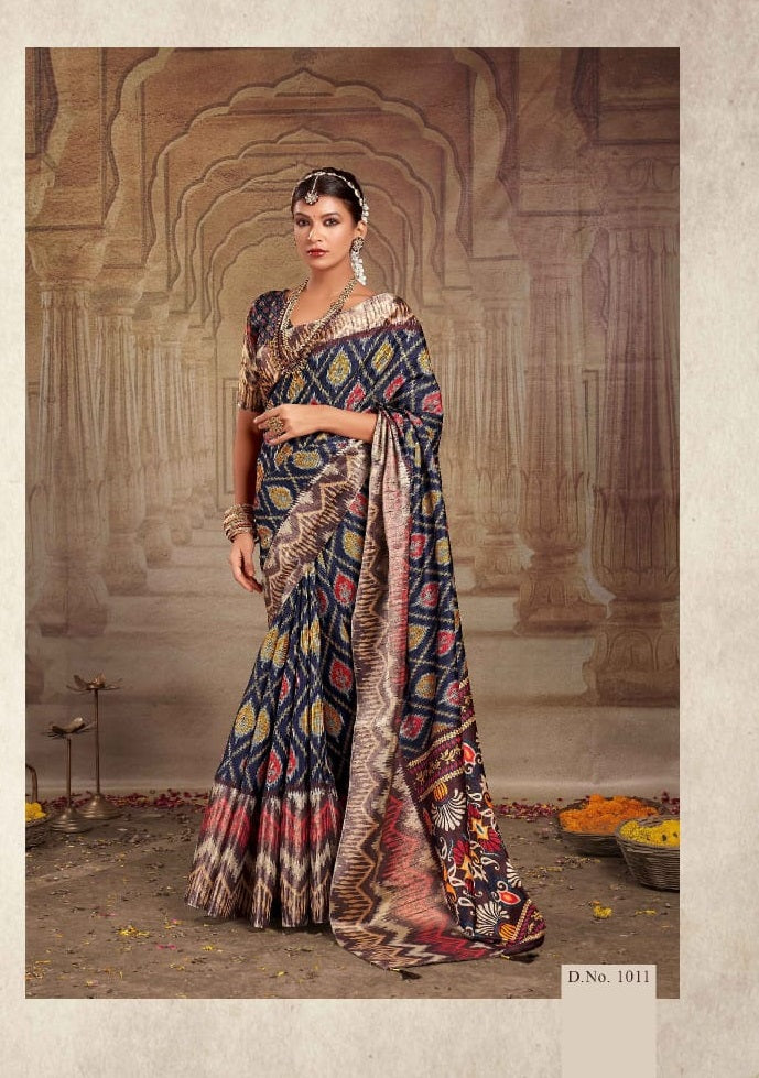 1011 Rashmika Mahamani Creation Sarees