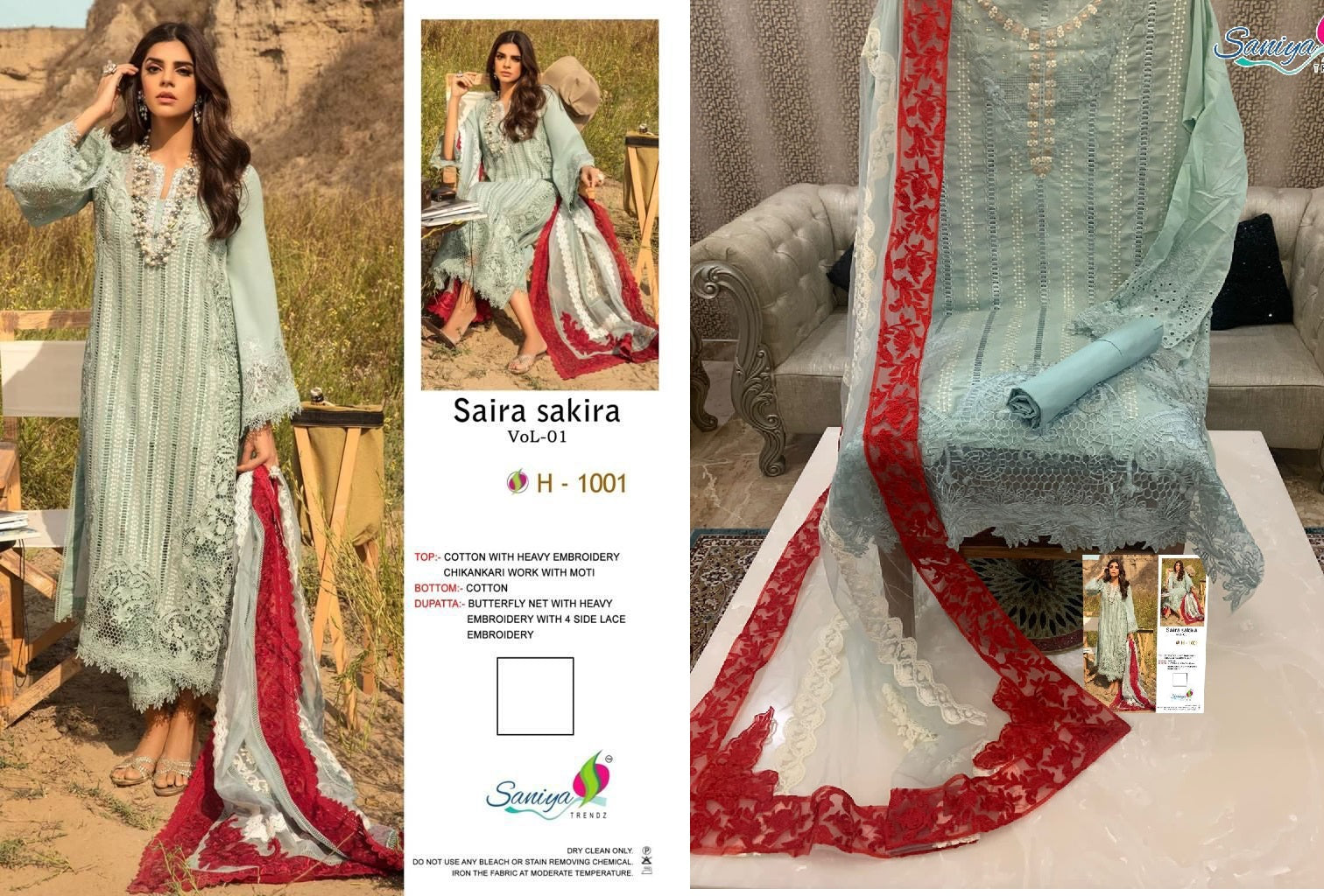 1001 Saira Sakira Vol 1 Saniya Trendz Pakistani Salwar Suits