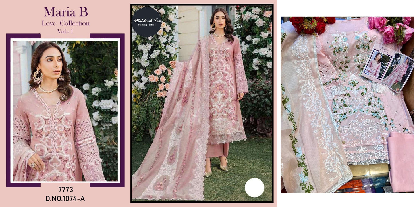1074A Maria B Love Collection Vol 1 Mehboob Tex Pakistani Salwar Suits