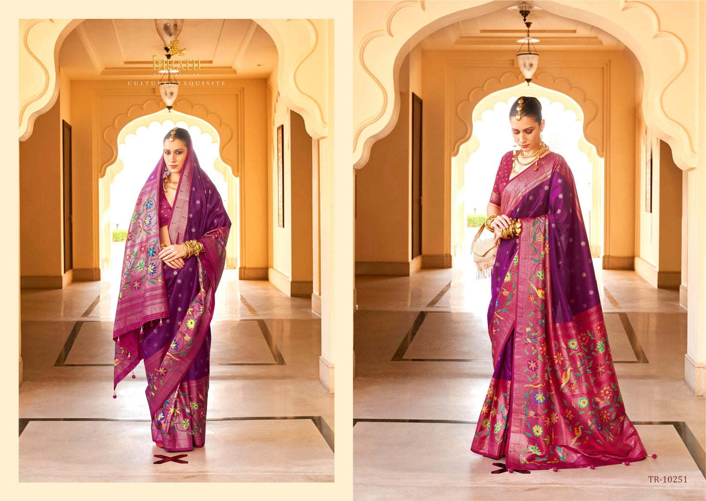 10251 Swastik Trirath Sarees
