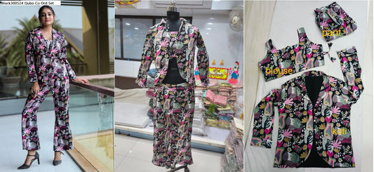 Black300524 Qubo Co Ord Set