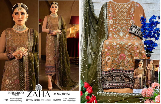 10324 Khusboo Vol 9 Zaha Pakistani Salwar Suits