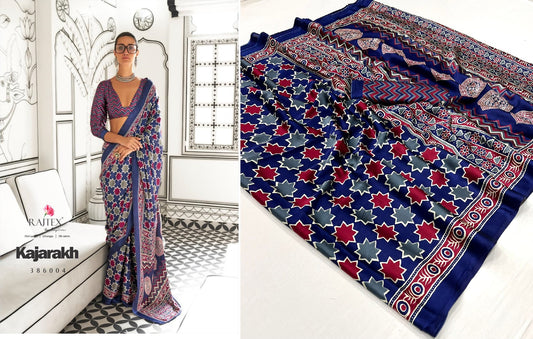 386004 Kajarakh Rajtex Sarees