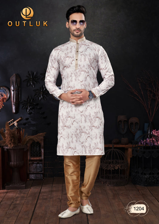 1204 Wedding Collection Vol 12 Outluk Mens Kurta Pyjama
