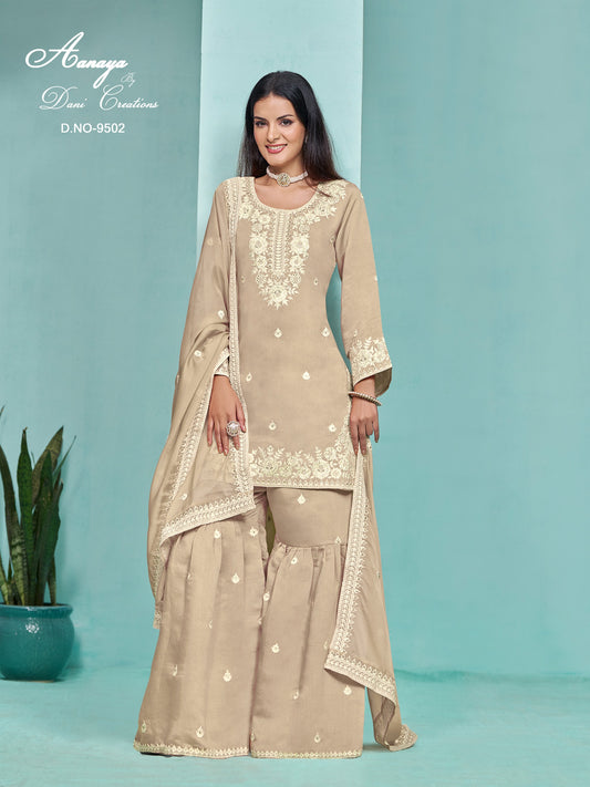 9502 Aanaya Vol 195 Dani Creation Unstitched Suits