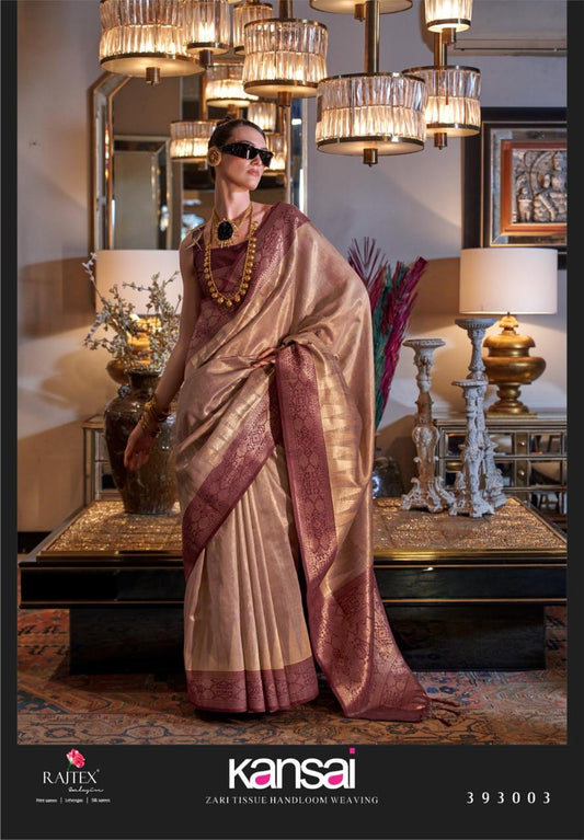 393003 Kansai Rajtex Tissue Sarees