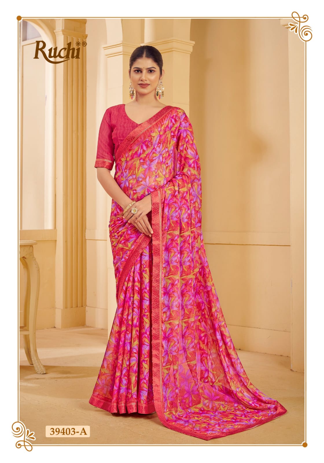 39403A Simayaa Vol 27 Ruchi Chiffon Sarees