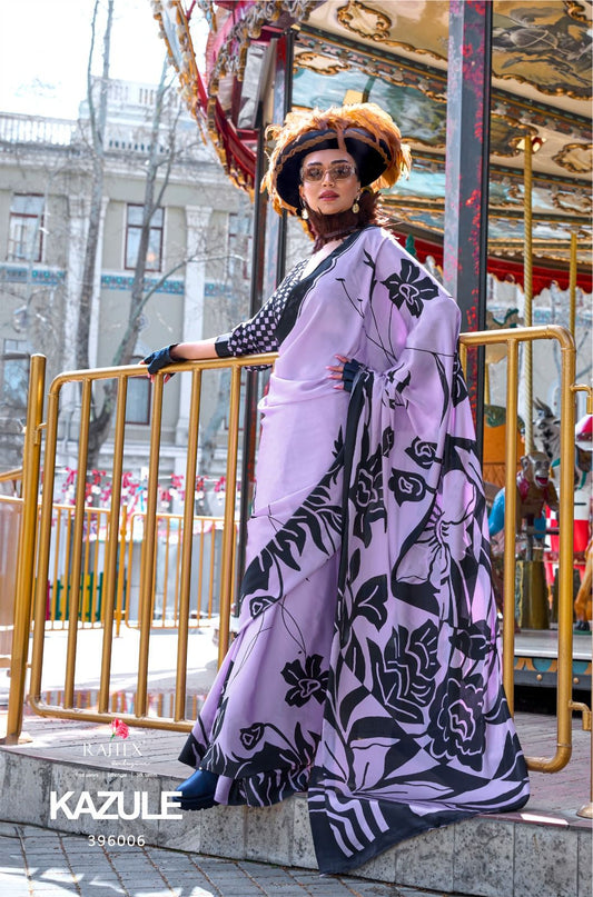 396006 Kazule Rajtex Satin Sarees