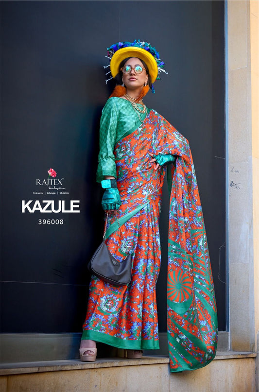 396008 Kazule Rajtex Satin Sarees