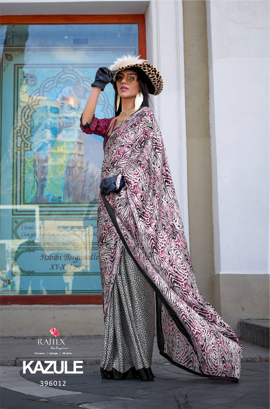 396012 Kazule Rajtex Satin Sarees