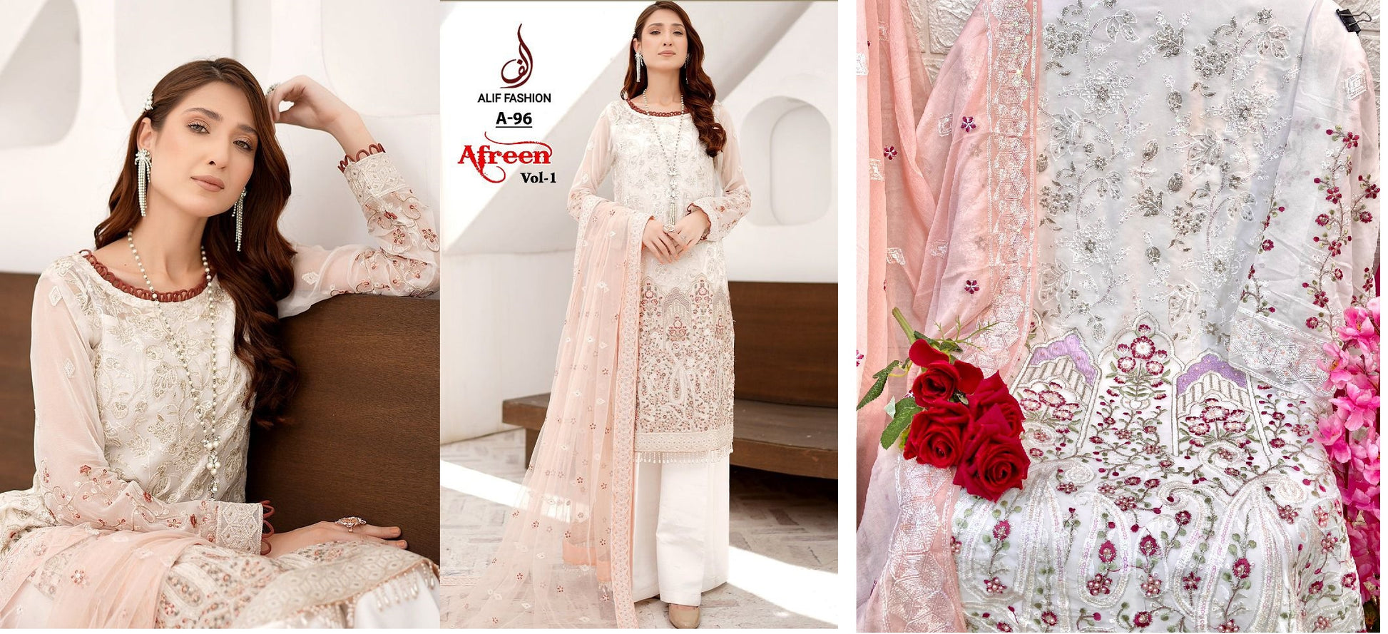 A-96 Alif Fashion Pakistani Salwar Suits