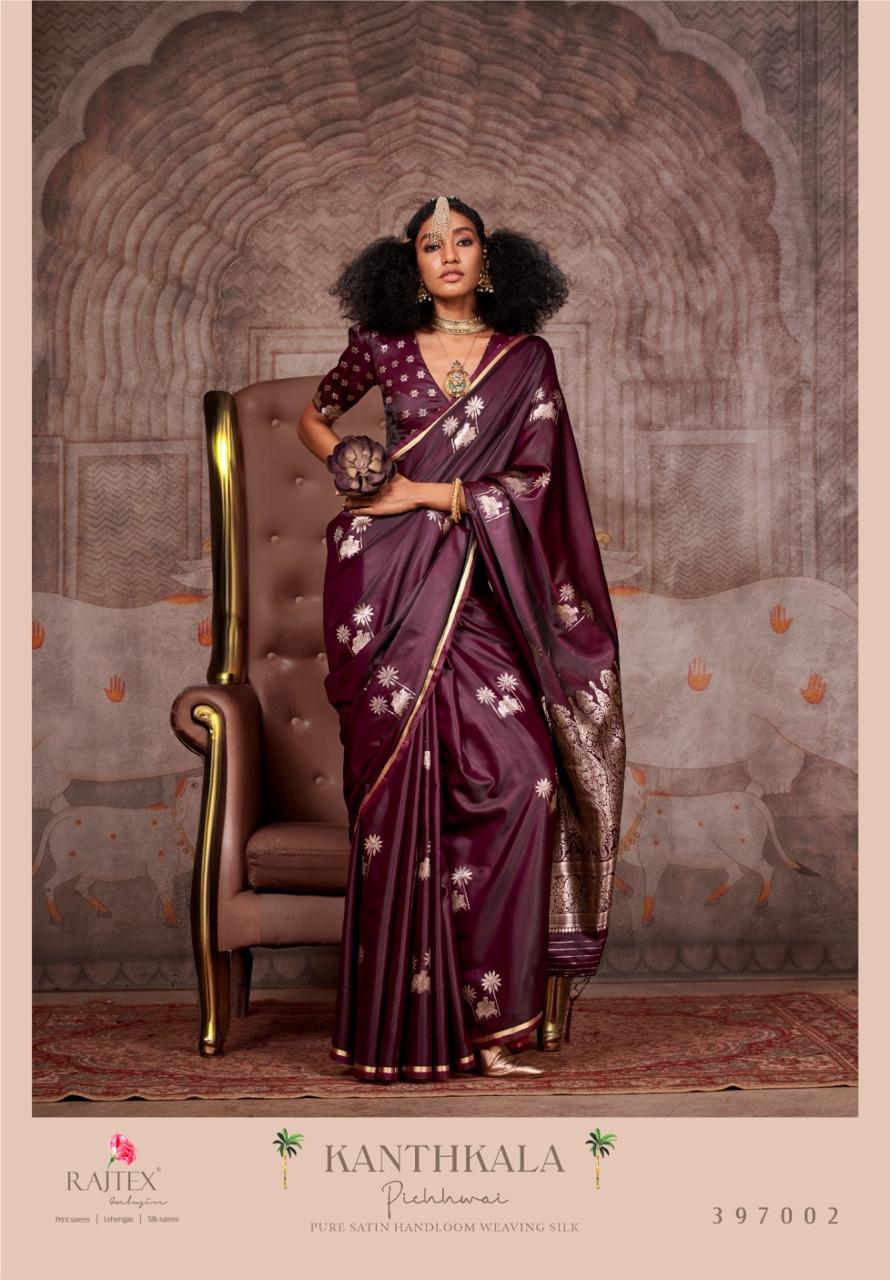 397002 Kanthkala Pichhwai Rajtex Weaving Silk Sarees