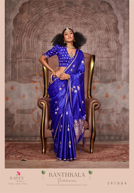 397004 Kanthkala Pichhwai Rajtex Weaving Silk Sarees