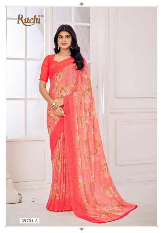 39701A Star Vol 185 Ruchi Chiffon Sarees