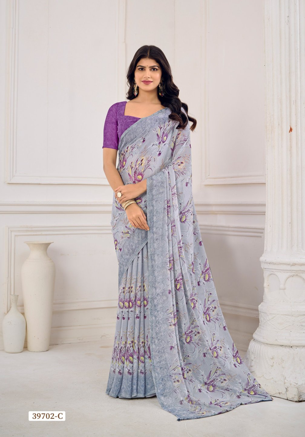 39702C Star Vol 185 Ruchi Chiffon Sarees