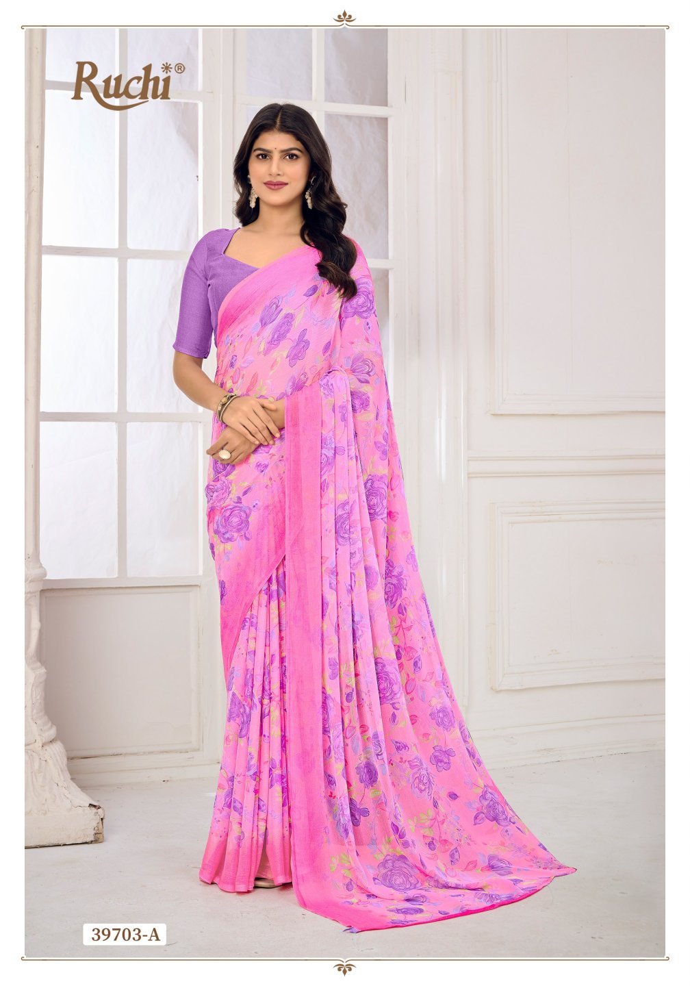 39703A Star Vol 185 Ruchi Chiffon Sarees