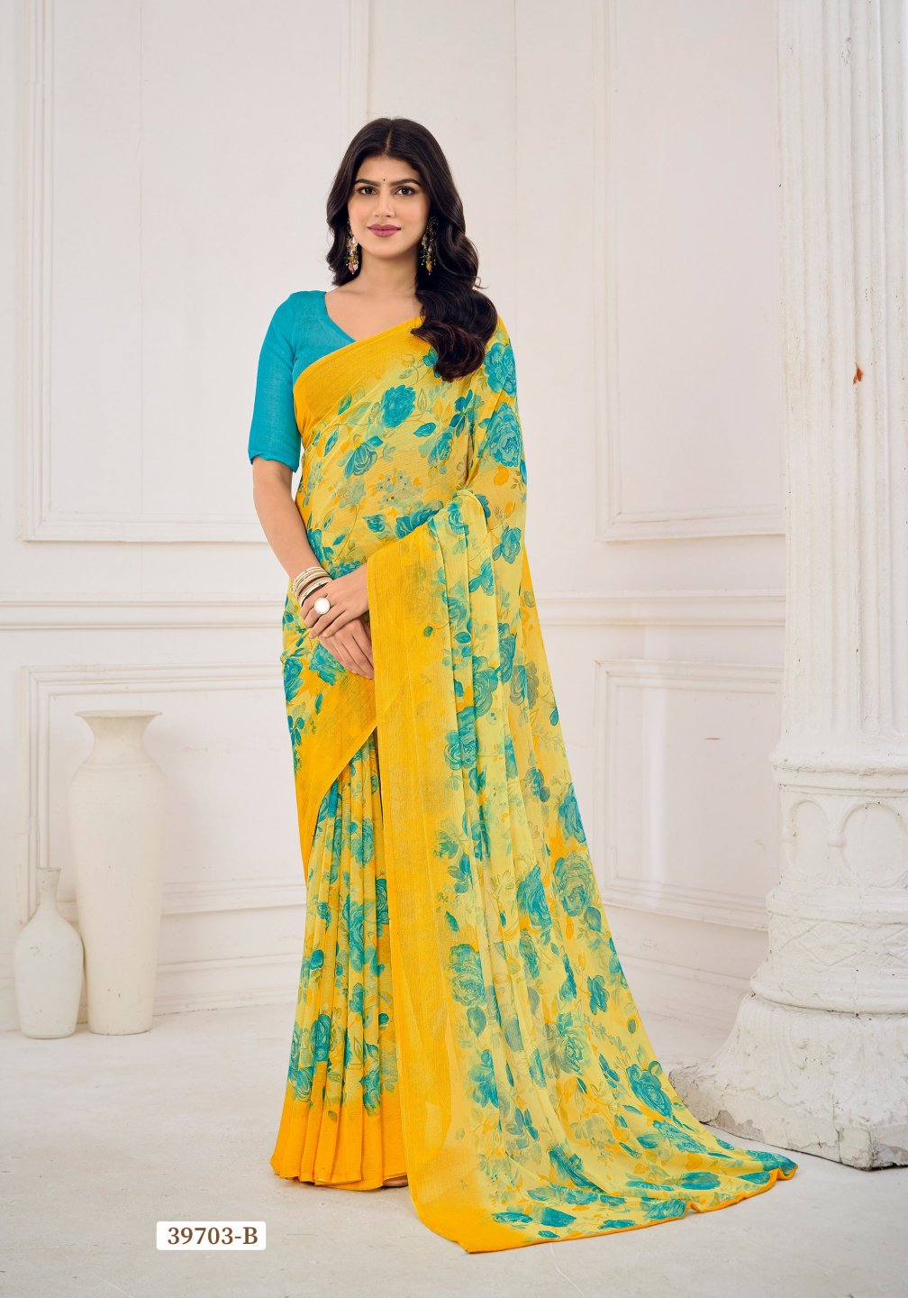 39703B Star Vol 185 Ruchi Chiffon Sarees