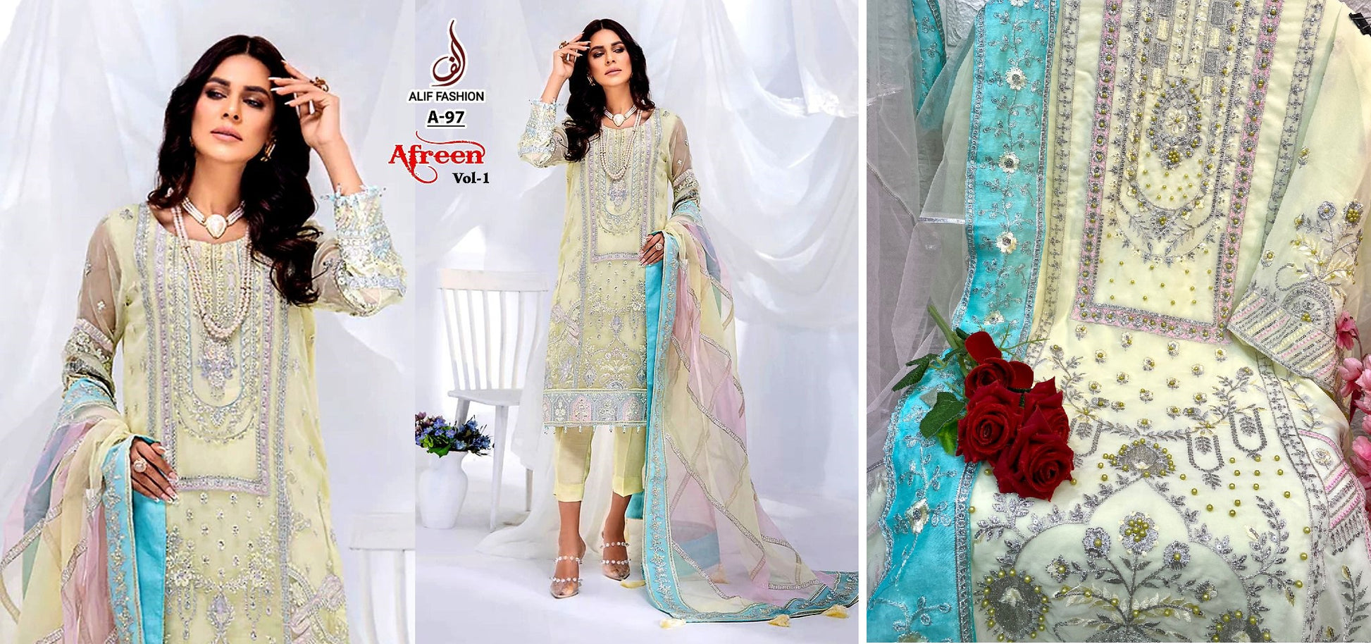 A-97 Alif Fashion Pakistani Salwar Suits