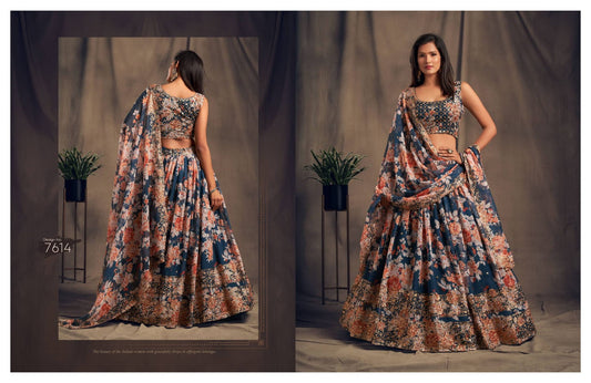 7614 Floral Vol 2 Zeel Lehenga Choli