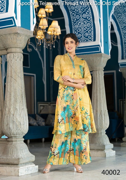 40002 Apoorva Tejasvee Thread Work Co Ord Set