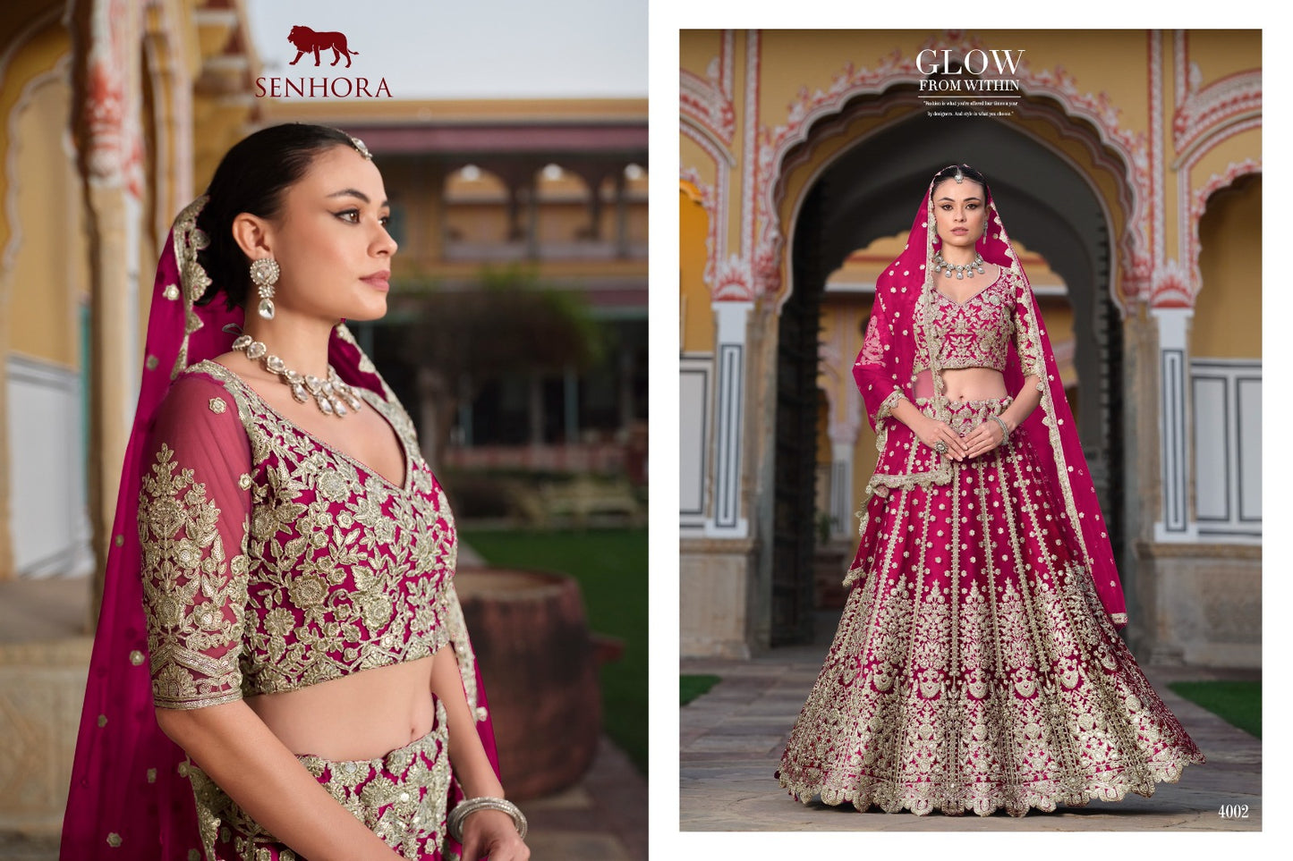 4002 Sangam Senhora Pure Butterfly Net Lehenga Choli