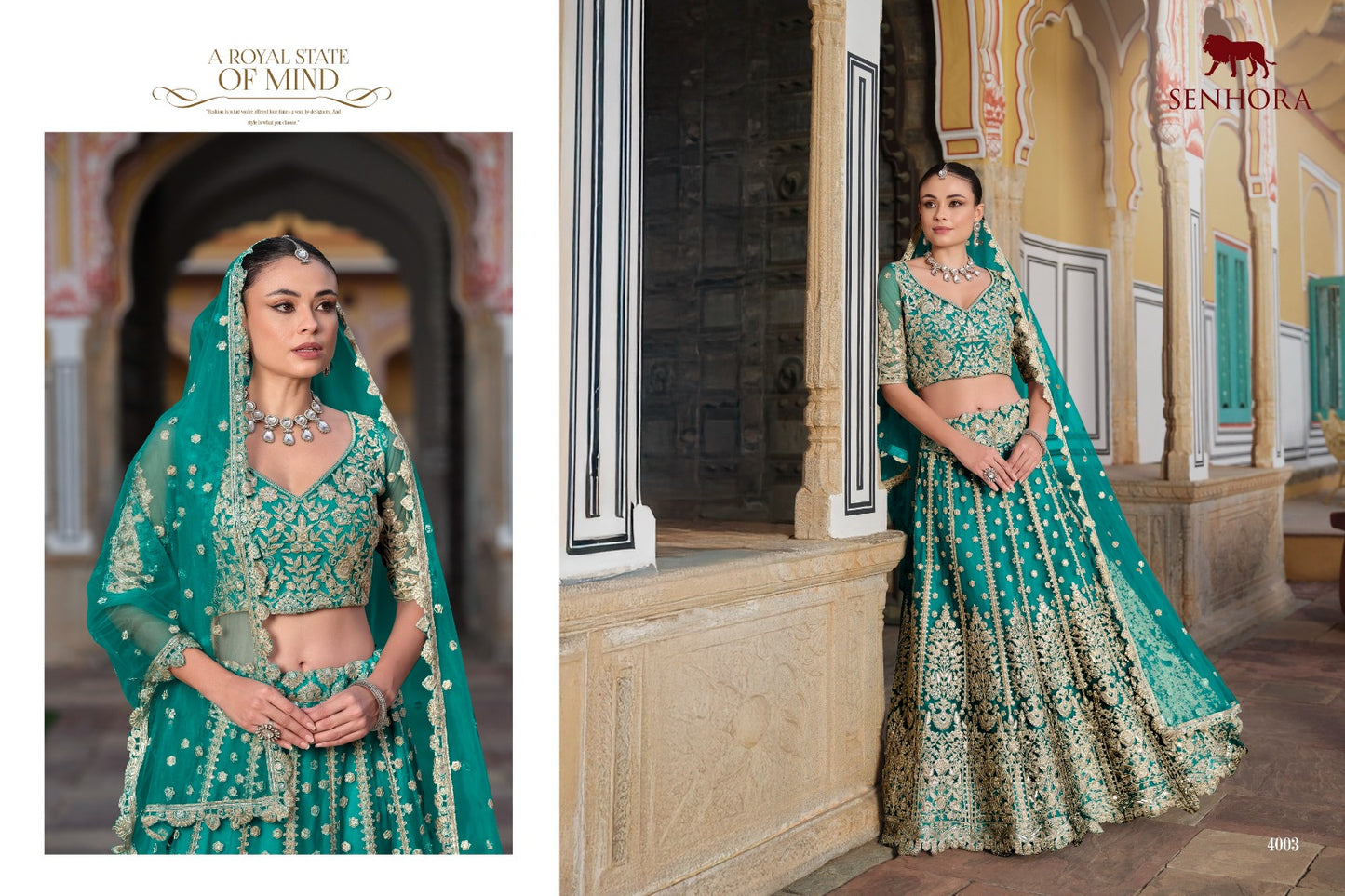4003 Sangam Senhora Pure Butterfly Net Lehenga Choli