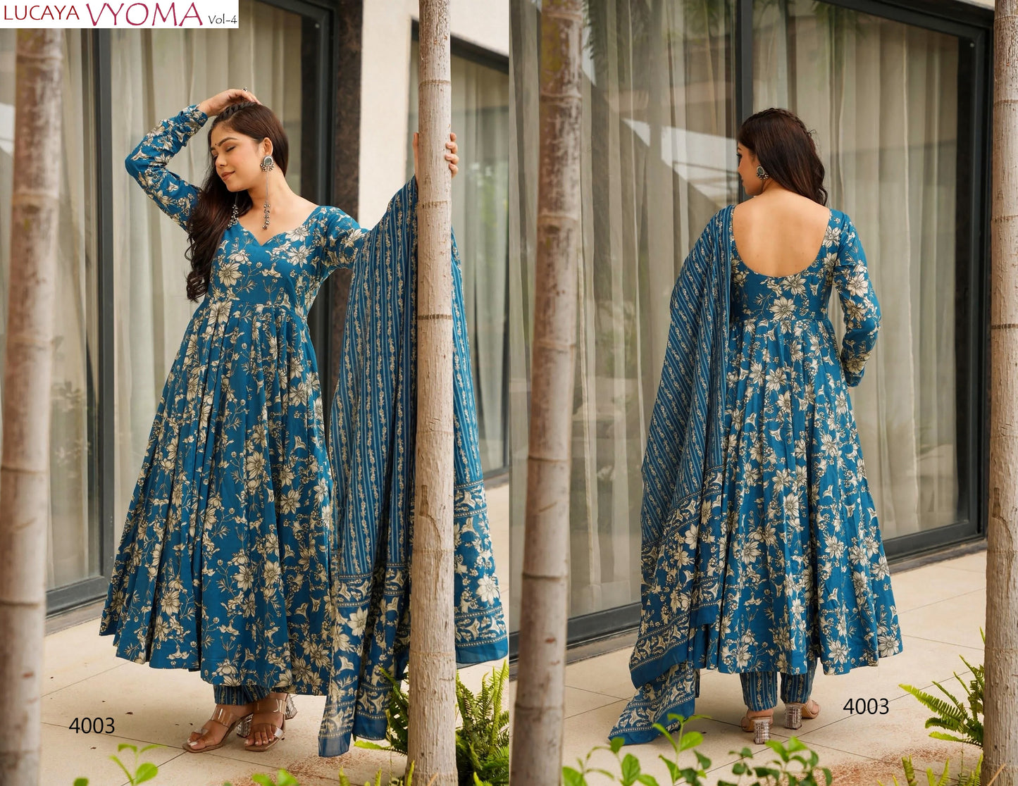 4003 Vyoma Vol 4 Lucaya Muslin Readymade Suits
