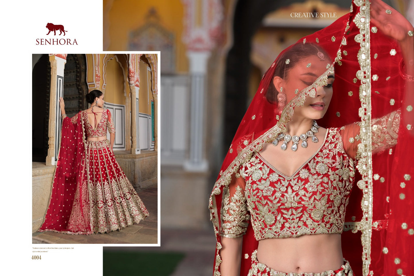 4004 Sangam Senhora Pure Butterfly Net Lehenga Choli