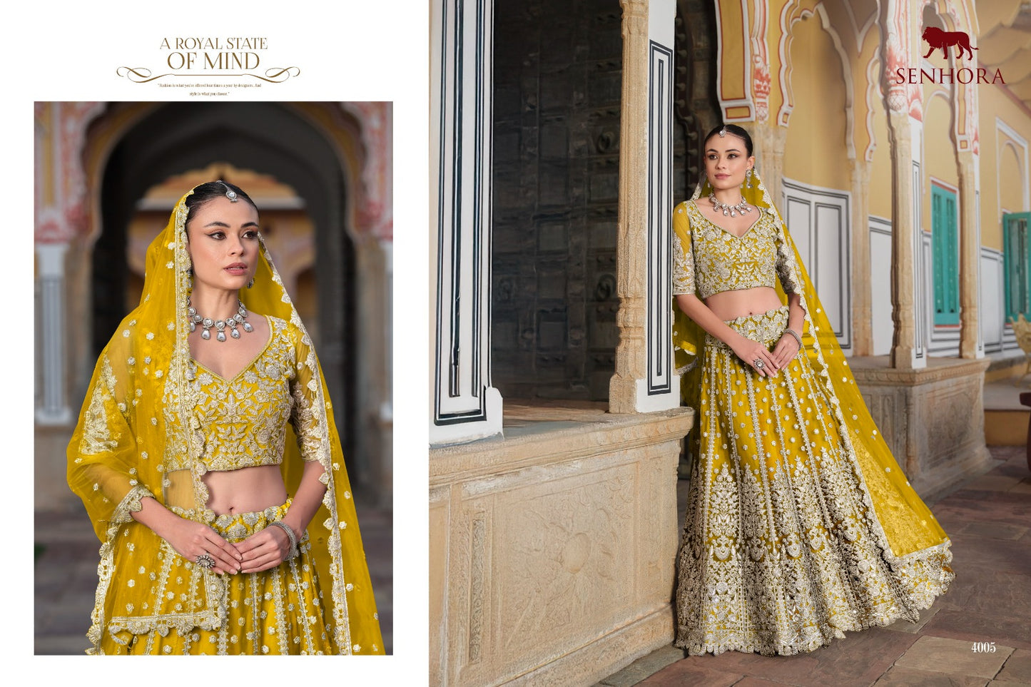 4005 Sangam Senhora Pure Butterfly Net Lehenga Choli