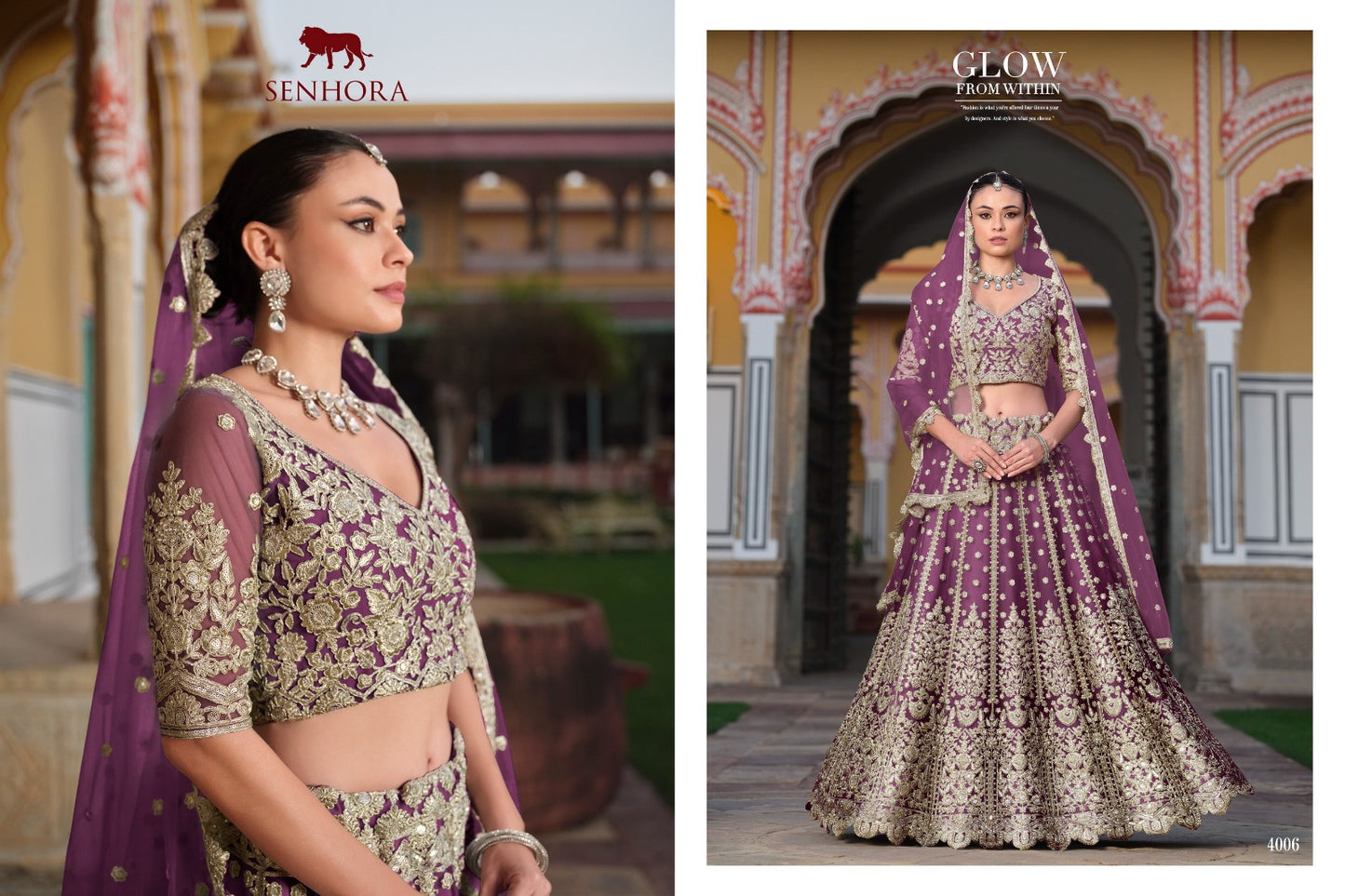 4006 Sangam Senhora Pure Butterfly Net Lehenga Choli