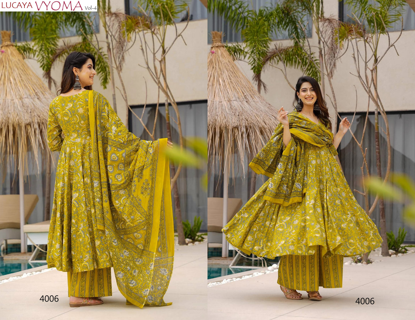 4006 Vyoma Vol 4 Lucaya Muslin Readymade Suits