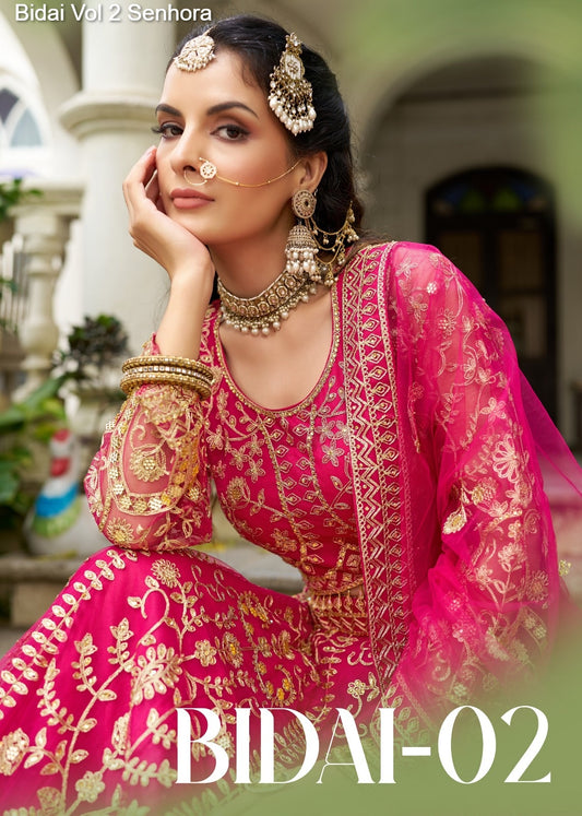 4007-A Bidai Vol 2 Senhora Butterfly Net Lehenga Choli