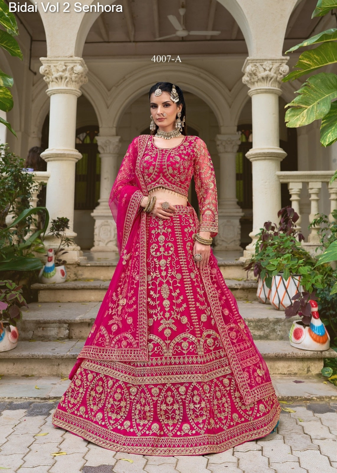 4007-A Bidai Vol 2 Senhora Butterfly Net Lehenga Choli