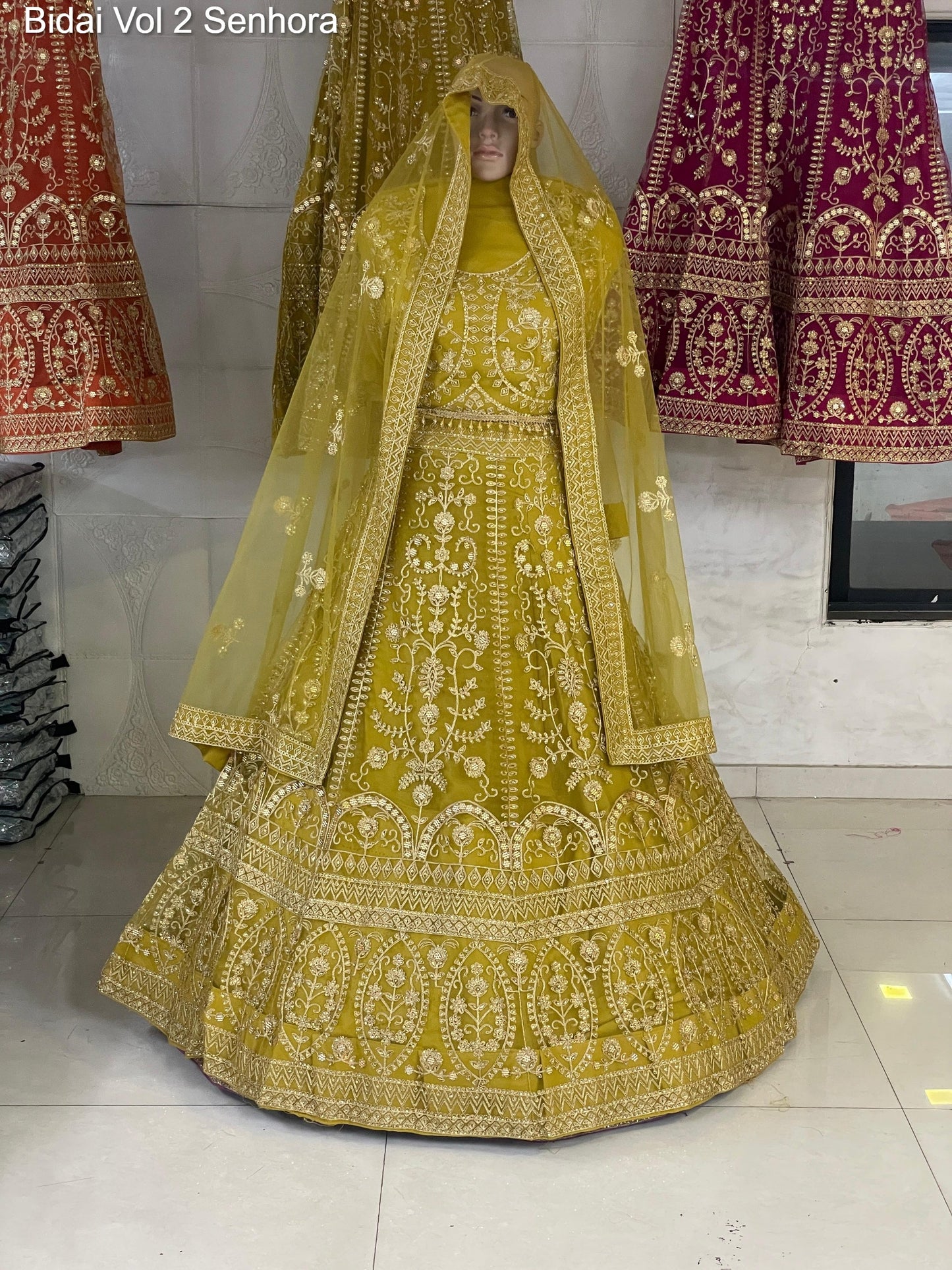 4007-B Bidai Vol 2 Senhora Butterfly Net Lehenga Choli