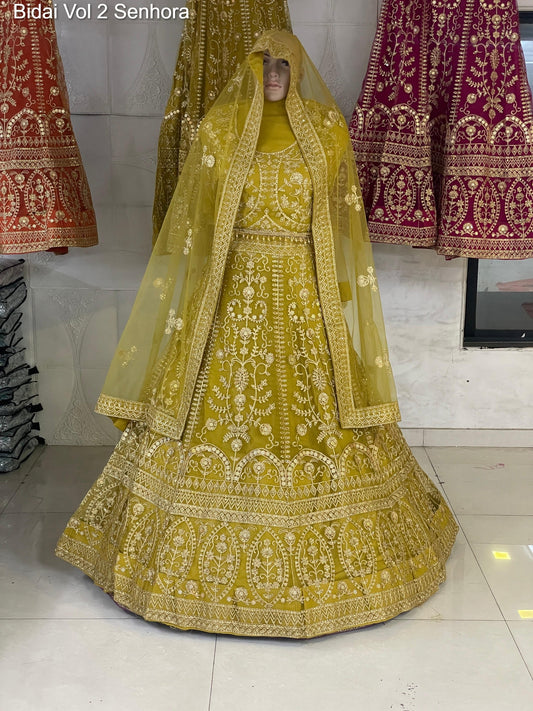 4007-B Bidai Vol 2 Senhora Butterfly Net Lehenga Choli