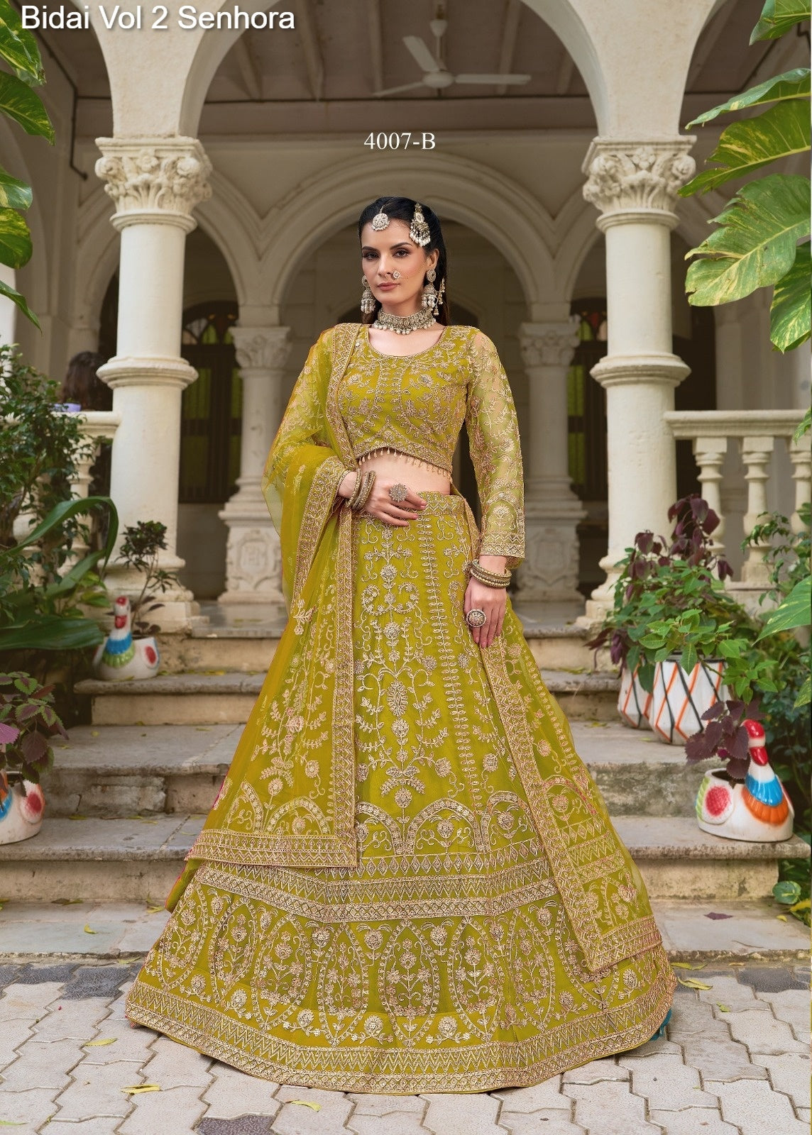 4007-B Bidai Vol 2 Senhora Butterfly Net Lehenga Choli