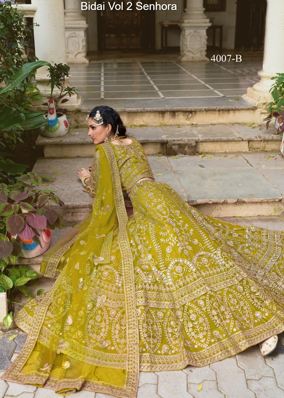 4007-B Bidai Vol 2 Senhora Butterfly Net Lehenga Choli