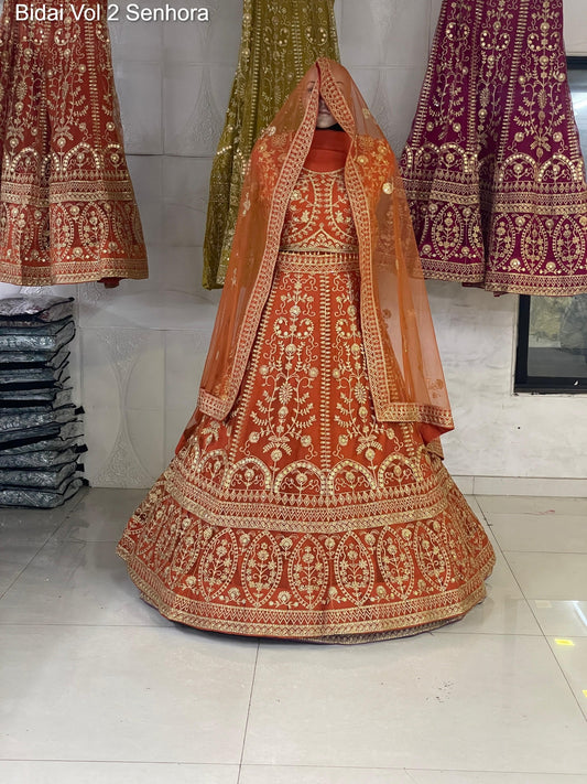 4007-C Bidai Vol 2 Senhora Butterfly Net Lehenga Choli