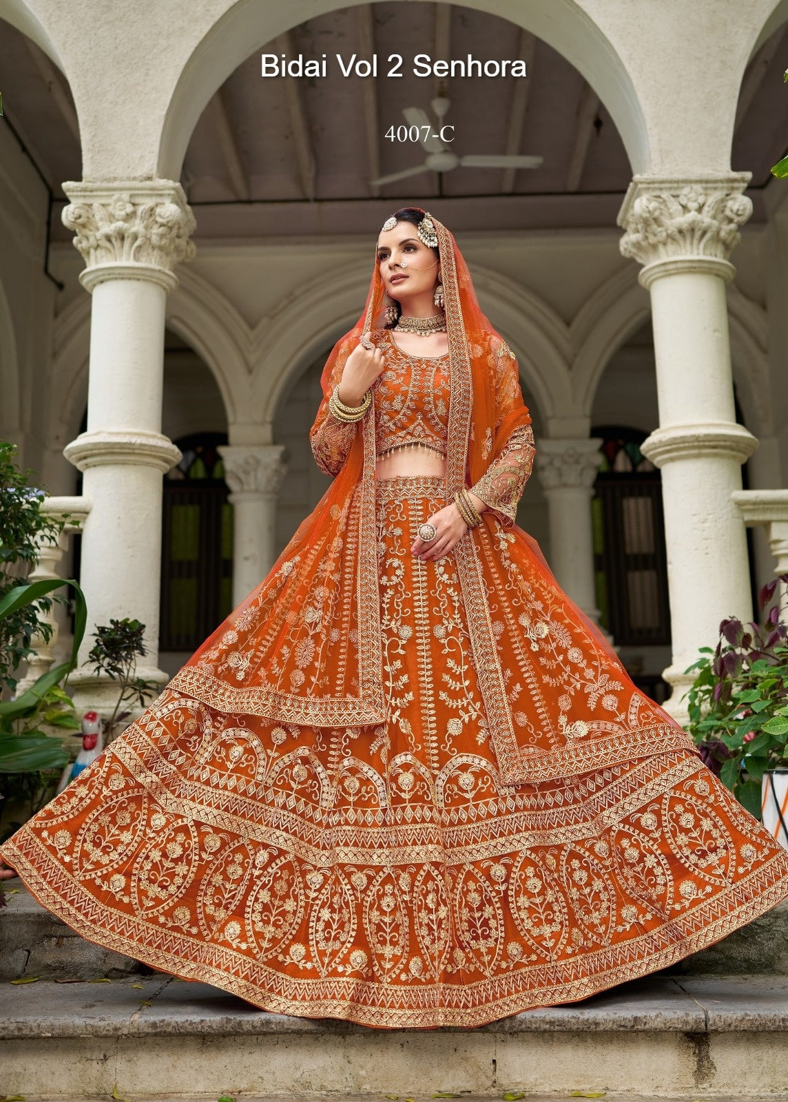 4007-C Bidai Vol 2 Senhora Butterfly Net Lehenga Choli