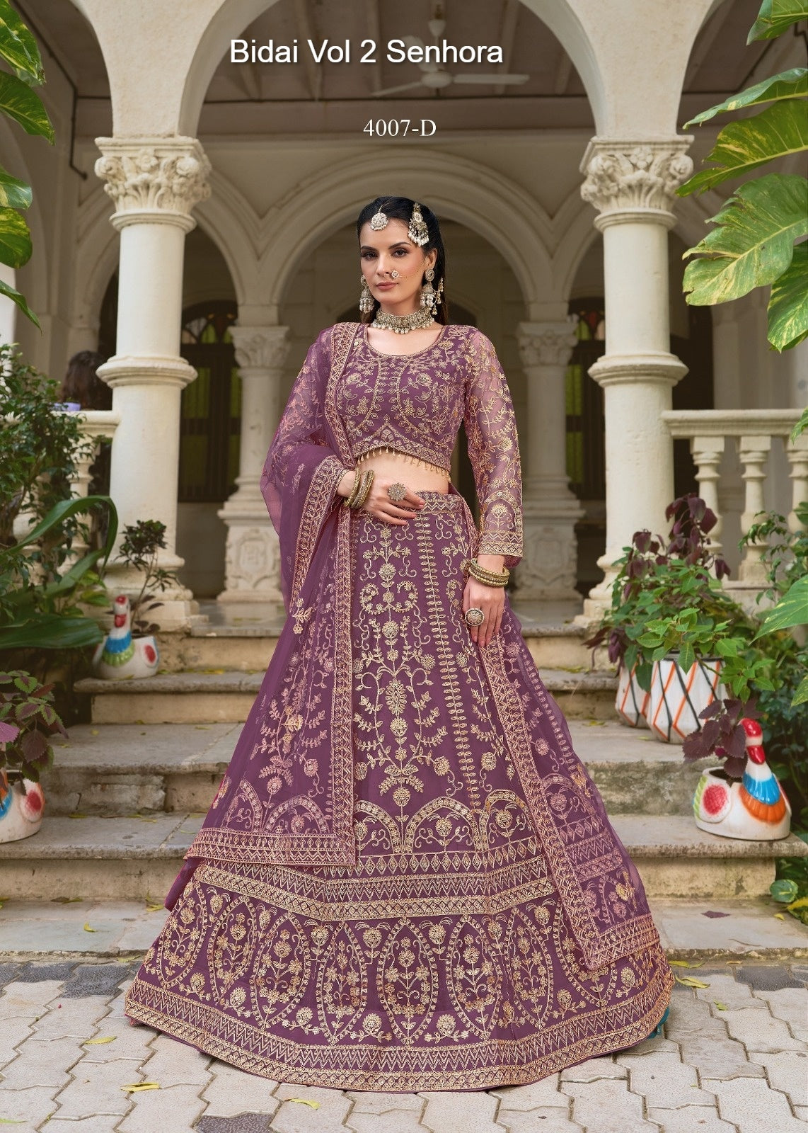 4007-D Bidai Vol 2 Senhora Butterfly Net Lehenga Choli