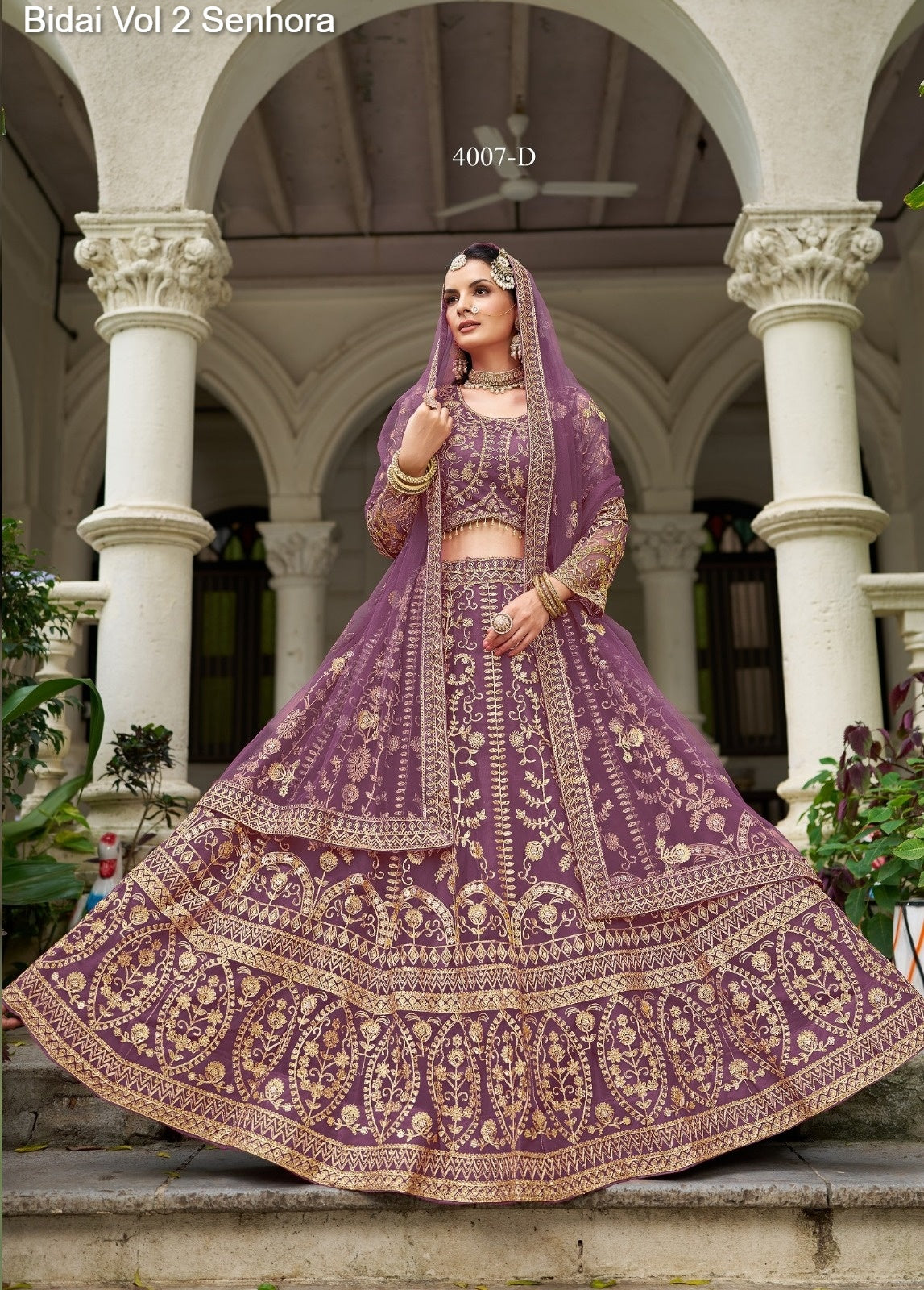 4007-D Bidai Vol 2 Senhora Butterfly Net Lehenga Choli