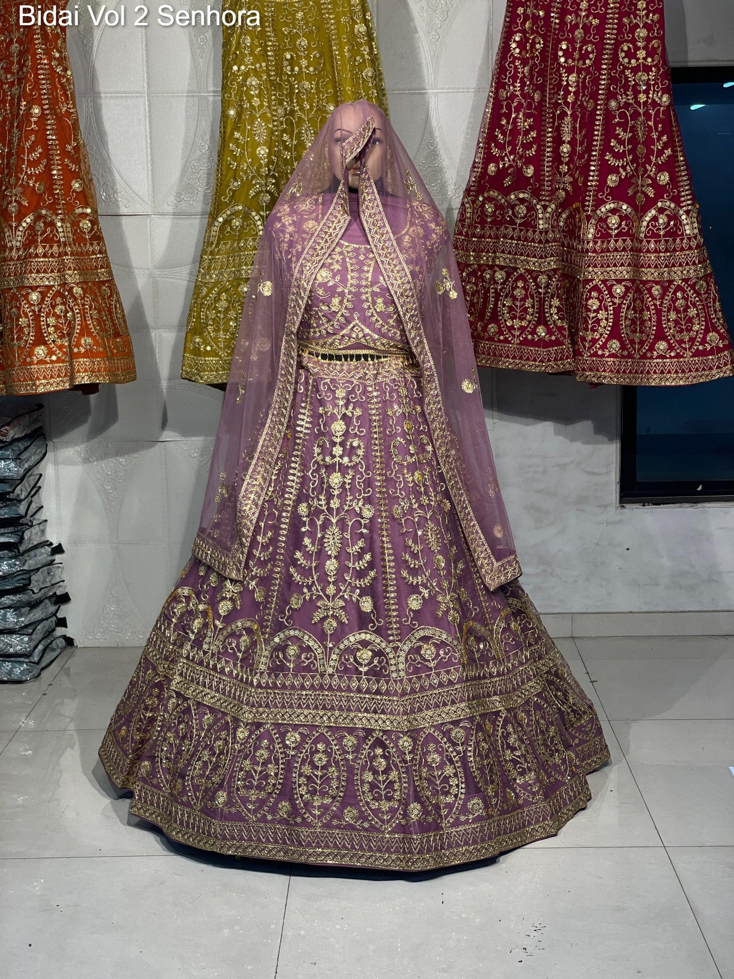 4007-D Bidai Vol 2 Senhora Butterfly Net Lehenga Choli