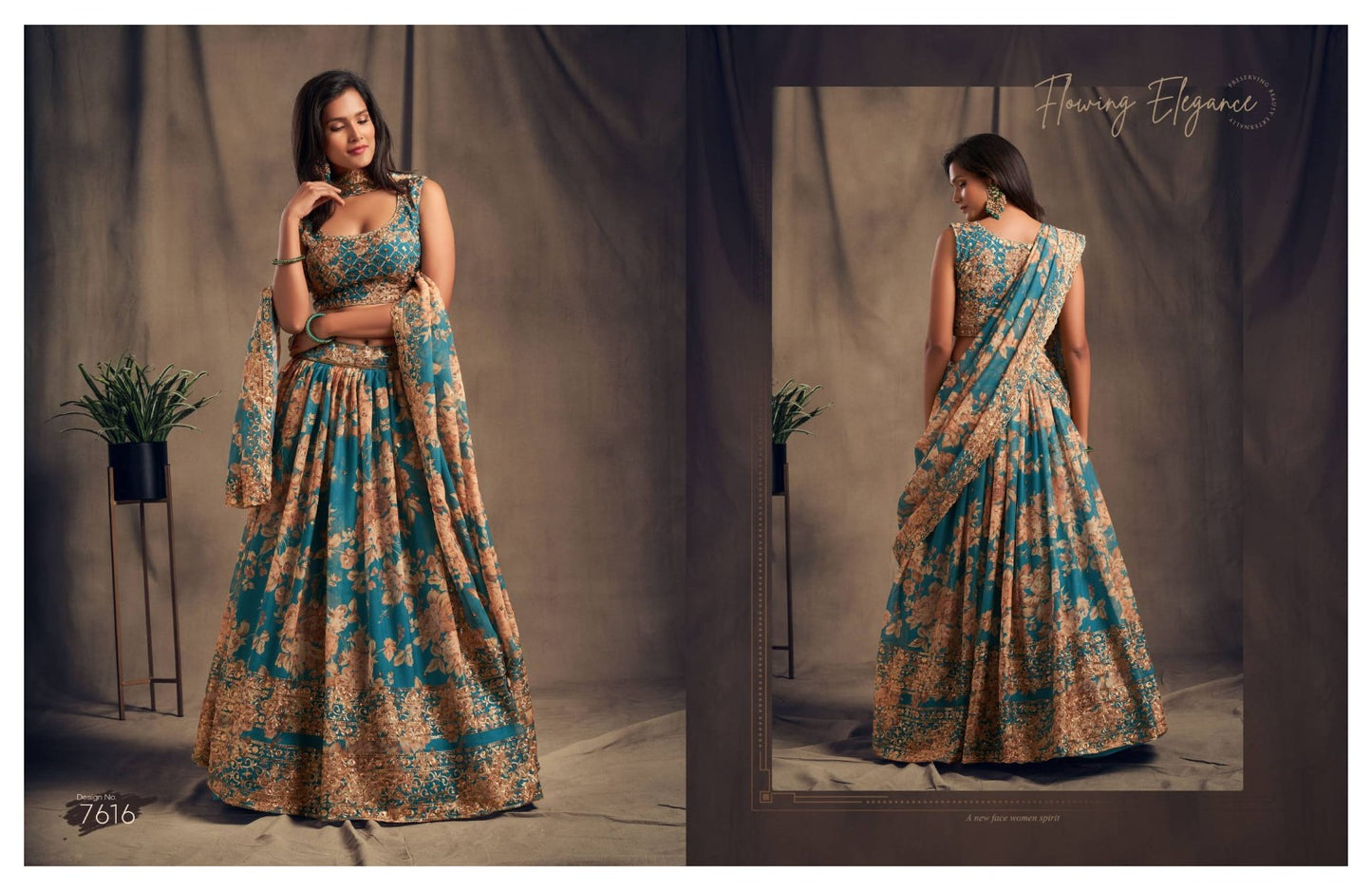 7616 Floral Vol 2 Zeel Lehenga Choli