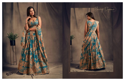 7616 Floral Vol 2 Zeel Lehenga Choli