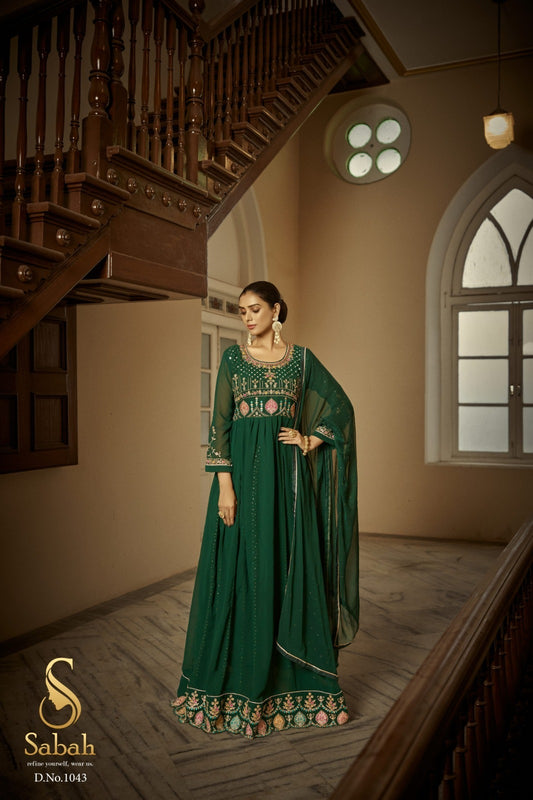 1043 Fiza Sabah Unstitched Suits